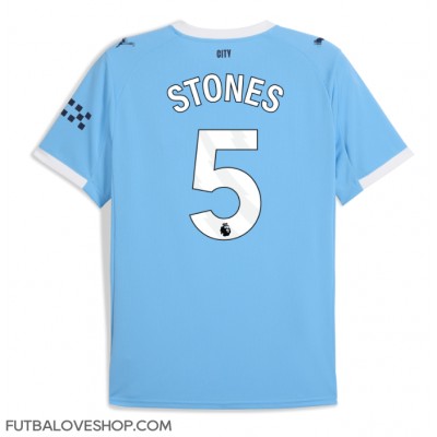 Dres Manchester City John Stones #5 Domáci 2025-26 Krátky Rukáv Dres Manchester City John Stones #5 Domáci 2025-26 Krátky Rukáv